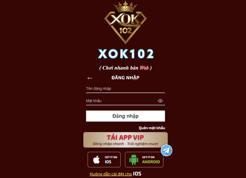 Hướng dẫn đăng nhập Xok