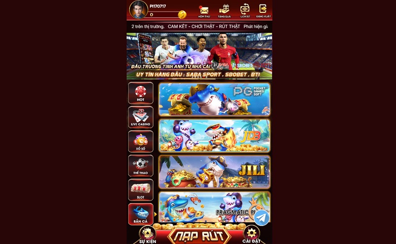 Sảnh game bắn cá Xok